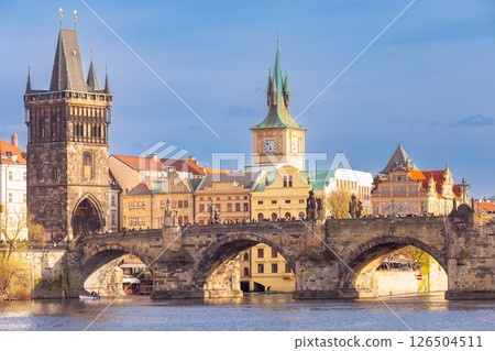 Charles Bridge in Prague, Czech Republic 126504511