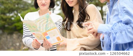 Portrait of a woman traveling Portrait of a woman traveling 126504662