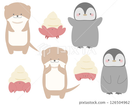 Sea creatures set 126504962