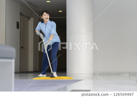 Female cleaning staff in her 50s 126504997