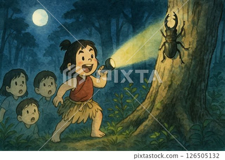 Stag beetle catching competition 126505132