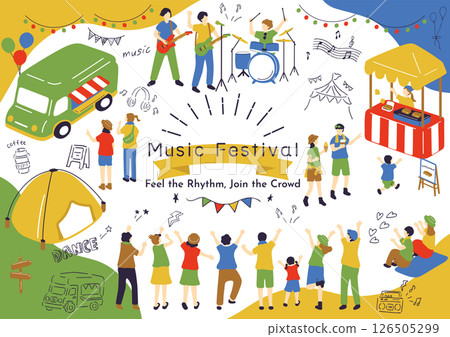 享受音樂節的人們 126505299