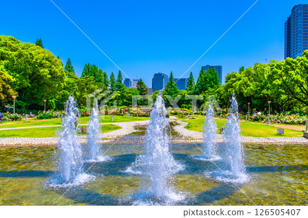 靱公園的噴泉與玫瑰園 靱公園的噴泉與玫瑰園 126505407