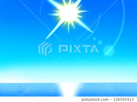 Summer sky and horizon Summer sky and horizon 126505413