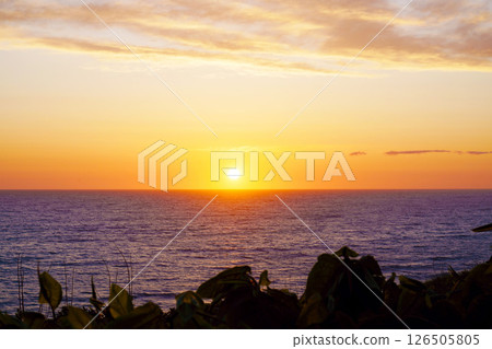 Sunset over the Sea of Japan, Hokkaido Sunset over the Sea of Japan, Hokkaido 126505805