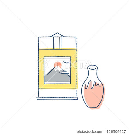 Scroll and Vase 126506627