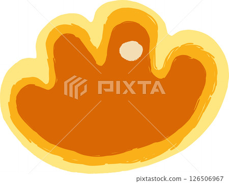 一個簡單的奶油麵包的插圖 126506967