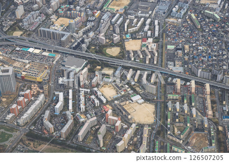 March 29 2025 Urban Cityscape Featuring Roads, Buildings, and Open Spaces 126507205