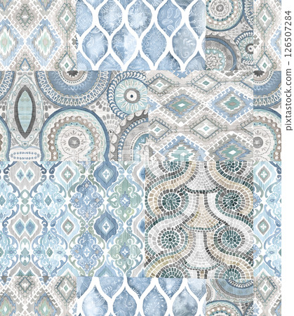 Creative Hand Drawn Floral and Scrollwork Pattern Illustrations Creative Hand Drawn Floral and Scrollwork Pattern Illustrations 126507284