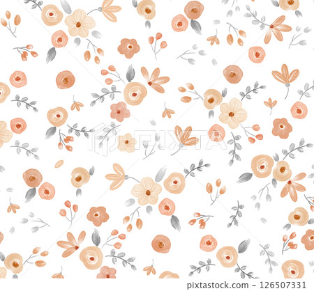 Creative Hand Drawn Floral and Scrollwork Pattern Illustrations Creative Hand Drawn Floral and Scrollwork Pattern Illustrations 126507331