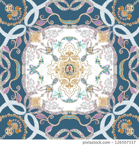 Creative Hand Drawn Floral and Scrollwork Pattern Illustrations Creative Hand Drawn Floral and Scrollwork Pattern Illustrations 126507337