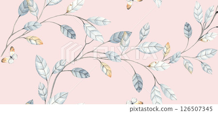 Creative Hand Drawn Floral and Scrollwork Pattern Illustrations 126507345