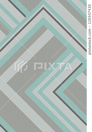 Elegant Hand Painted Curly Flower Motif Art Compositions 126507430