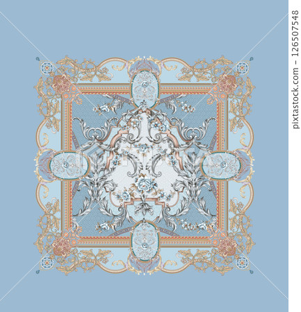 Whimsical Handmade Scroll Floral Design Sketch Graphics Whimsical Handmade Scroll Floral Design Sketch Graphics 126507548