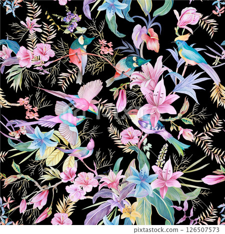 Whimsical Handmade Scroll Floral Design Sketch Graphics Whimsical Handmade Scroll Floral Design Sketch Graphics 126507573