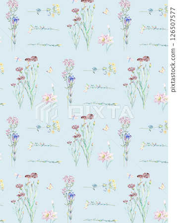 Whimsical Handmade Scroll Floral Design Sketch Graphics Whimsical Handmade Scroll Floral Design Sketch Graphics 126507577