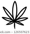 Cute outline design tattoo 126507623