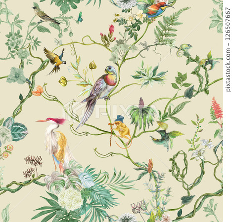 Unique Hand Illustrated Curly Floral and Scroll Motif Works Unique Hand Illustrated Curly Floral and Scroll Motif Works 126507667