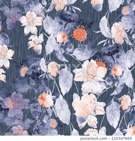 Unique Hand Illustrated Curly Floral and Scroll Motif Works Unique Hand Illustrated Curly Floral and Scroll Motif Works 126507669