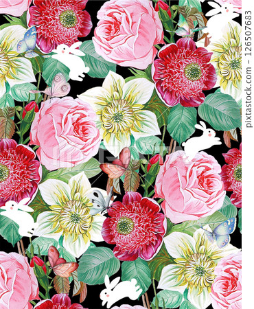 Unique Hand Illustrated Curly Floral and Scroll Motif Works Unique Hand Illustrated Curly Floral and Scroll Motif Works 126507683