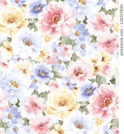Unique Hand Illustrated Curly Floral and Scroll Motif Works Unique Hand Illustrated Curly Floral and Scroll Motif Works 126507694