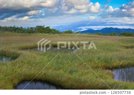 從月山彌陀原濕地眺望鳥海山 126507738