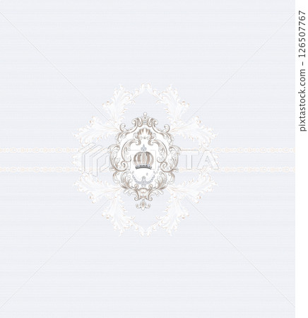 Exquisite Hand Rendered Flower Scroll Pattern Creations 126507767