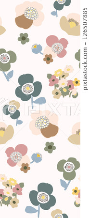 Artistic Hand Crafted Floral Curly Design Illustration Pieces Artistic Hand Crafted Floral Curly Design Illustration Pieces 126507885