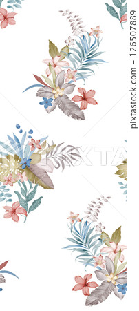 Artistic Hand Crafted Floral Curly Design Illustration Pieces Artistic Hand Crafted Floral Curly Design Illustration Pieces 126507889