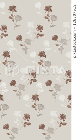 Artistic Hand Crafted Floral Curly Design Illustration Pieces 126507915