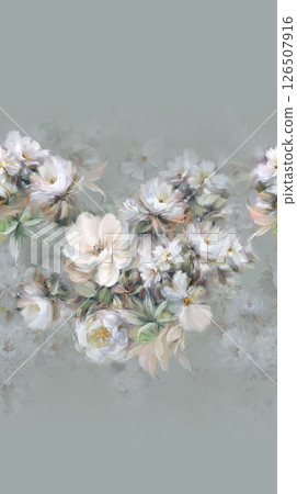 Artistic Hand Crafted Floral Curly Design Illustration Pieces Artistic Hand Crafted Floral Curly Design Illustration Pieces 126507916