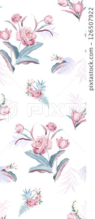 Artistic Hand Crafted Floral Curly Design Illustration Pieces Artistic Hand Crafted Floral Curly Design Illustration Pieces 126507922