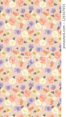 Artistic Hand Crafted Floral Curly Design Illustration Pieces 126507955