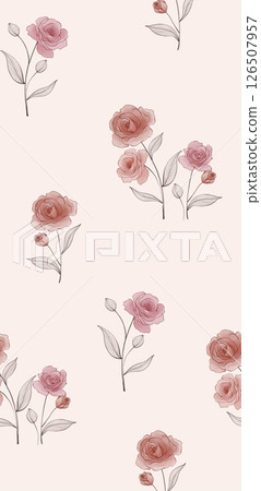 Artistic Hand Crafted Floral Curly Design Illustration Pieces Artistic Hand Crafted Floral Curly Design Illustration Pieces 126507957