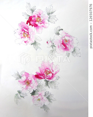 Stunning Vintage-Inspired Floral Scrollwork Art Drawings 126507976