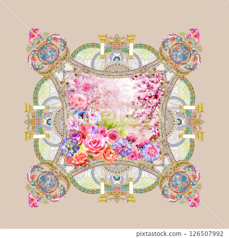 Stunning Vintage-Inspired Floral Scrollwork Art Drawings Stunning Vintage-Inspired Floral Scrollwork Art Drawings 126507992