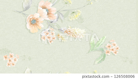 Stunning Vintage-Inspired Floral Scrollwork Art Drawings 126508006