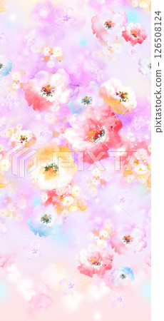 Captivating Botanical Scroll and Floral Motif Artworks 126508124