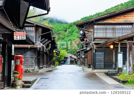 長野縣鹽尻市奈良井宿中山道的初夏 長野縣鹽尻市奈良井宿中山道的初夏 126508522