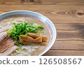 Rich chicken broth ramen 126508567