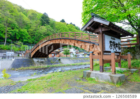 Kiso Bridge in early summer, Shiojiri City, Nagano Prefecture Kiso Bridge in early summer, Shiojiri City, Nagano Prefecture 126508589
