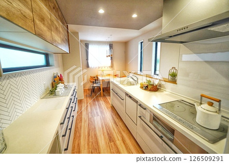 Fashionable kitchen 126509291