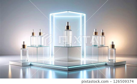 展示化妝品美容產品美容設計廣告背景 126509374