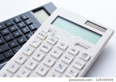 Black and white calculator 126509409