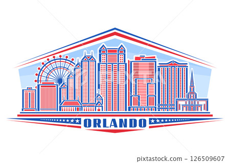 Vector illustration of Orlando Vector illustration of Orlando 126509607