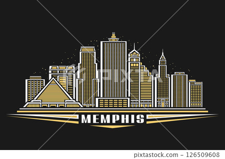 Vector illustration of Memphis Vector illustration of Memphis 126509608
