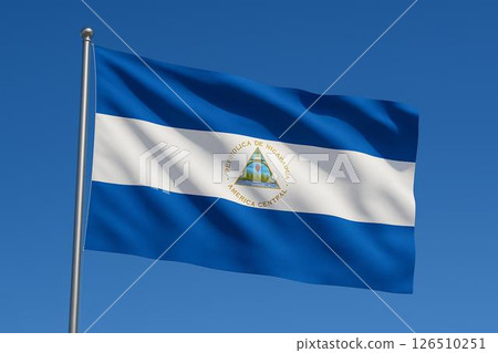 Republic of Nicaragua flag 126510251