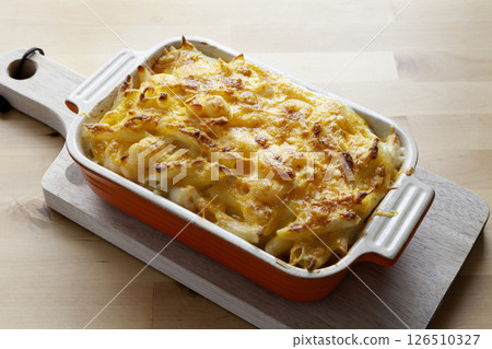 Shrimp Penne Gratin Shrimp Penne Gratin 126510327