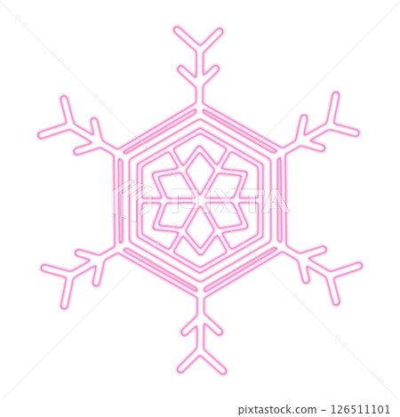 粉紅色花朵狀雪花 126511101