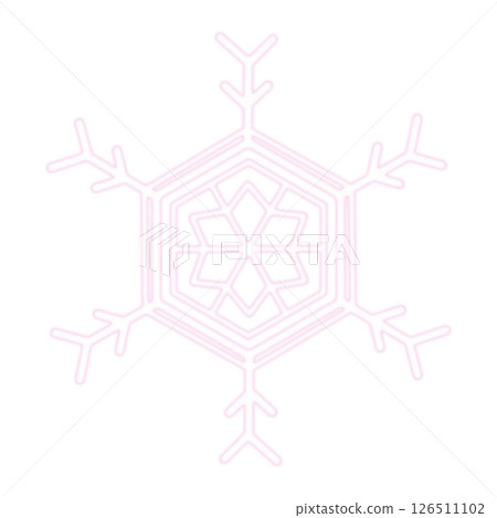 淡粉紅色花狀雪花 淡粉紅色花狀雪花 126511102